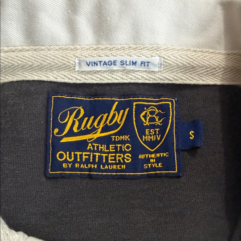 Rugby Ralph Lauren Black and White Striped Casual Button-Down Shirt - Picture 8 of 8